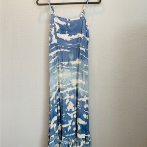 Knox Rose Blue and Cream Textured Dress